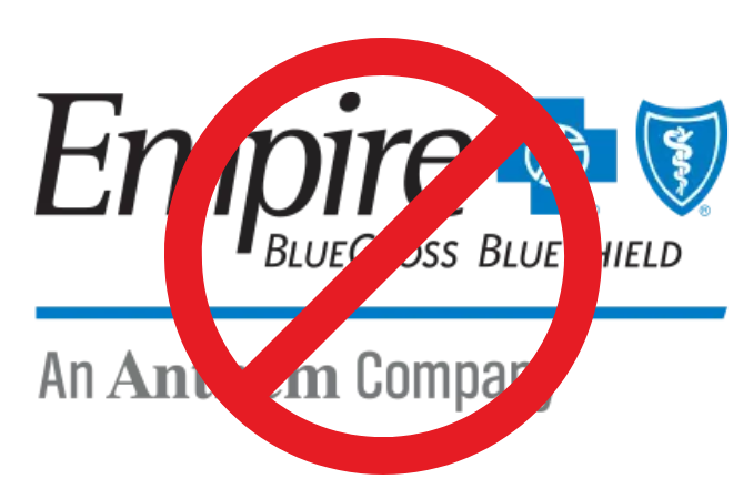 Empire BCBS is NOT ACCEPTED